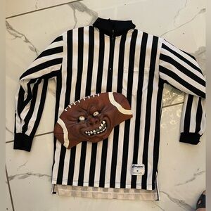 Black & White Referee Shirt,  & football mask